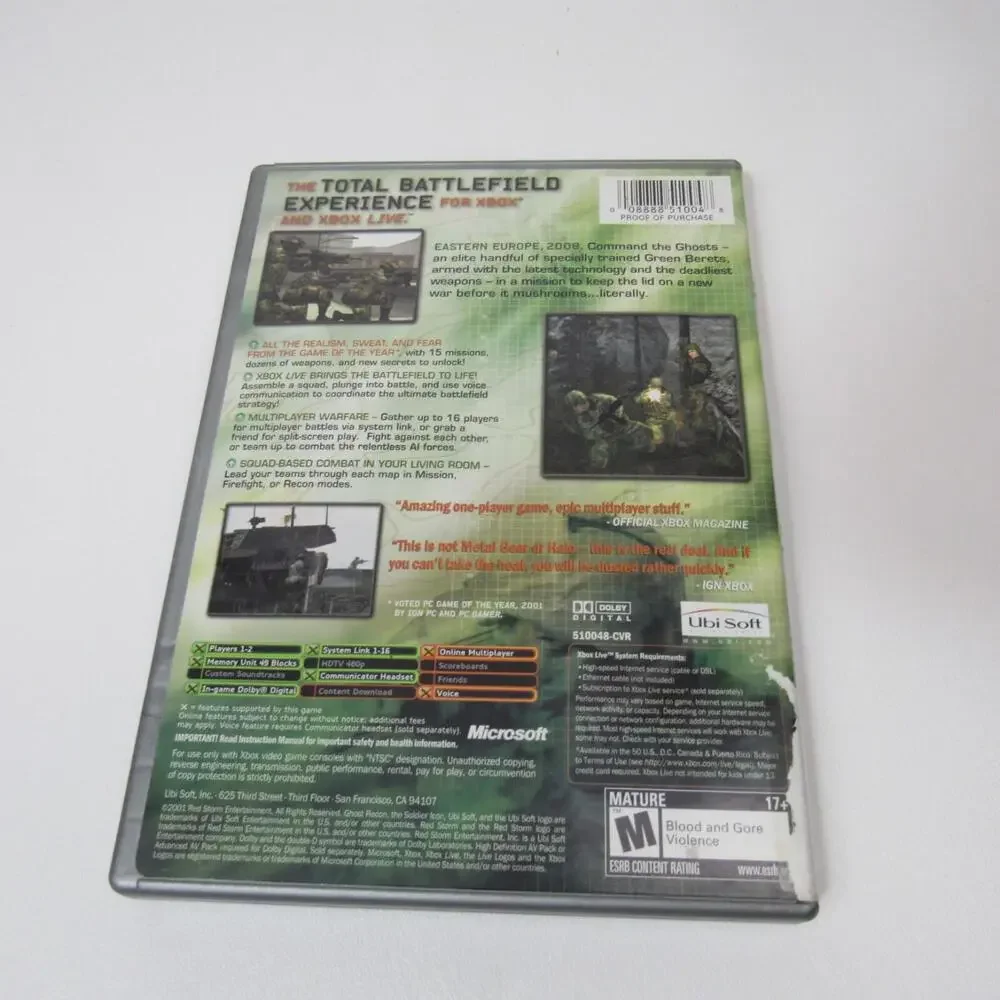 Tom Clancy's‎ Ghost Recon (Microsoft Xbox, 2002)